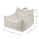 Wigiwama Outdoor Sitzsack Stuhl in drei Farben bei Yay Kids