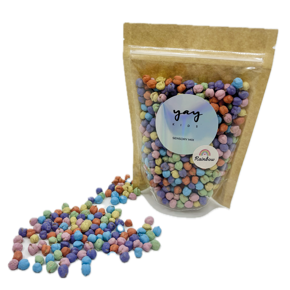 Sensory Mix Chickpeas Rainbow