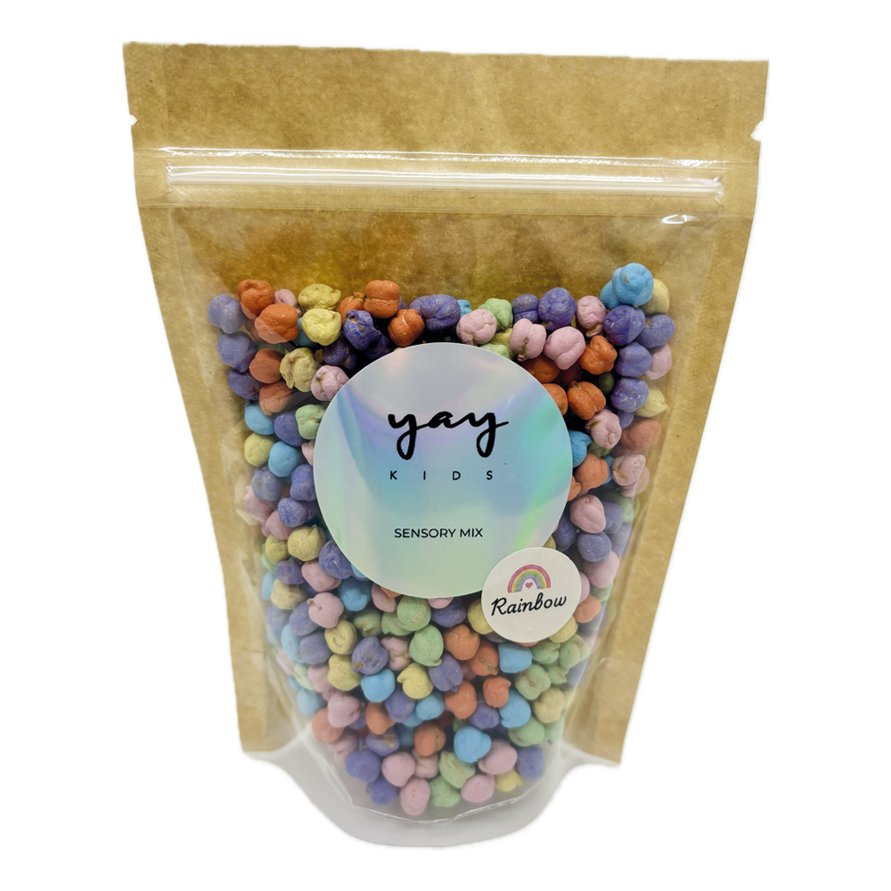 Sensory Mix Chickpeas Rainbow