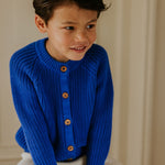 Yuki Kidswear Kinder Cardigan Raglan Blueberry bei Yay Kids