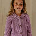 Yuki Kidswear Kinder Raglan Cardigan Orchid bei Yay Kids