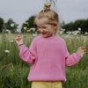 Yuki Kidswear Chunky Knitted Sweater Bubble Gum Pink bei Yay Kids