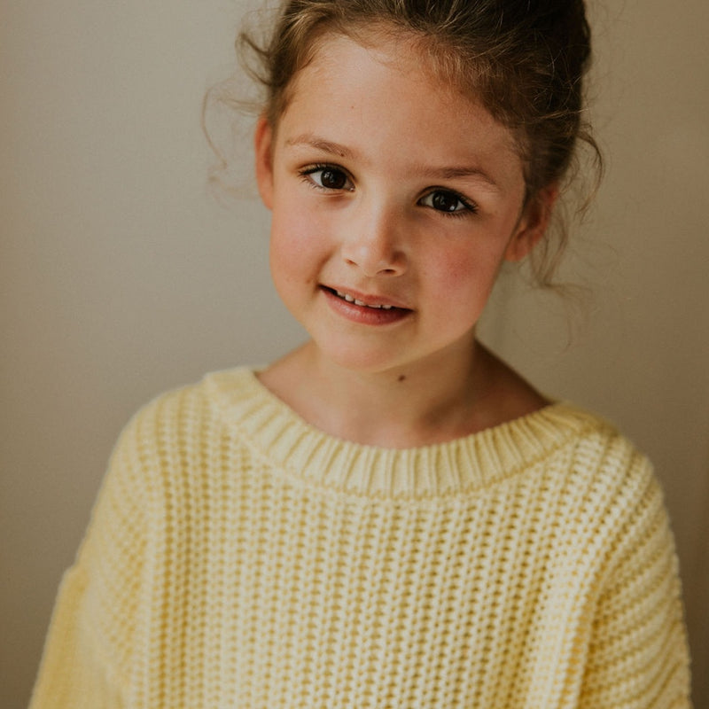 Yuki Kidswear Kinder Chunky Knitted Sweater Vanilla bei Yay Kids