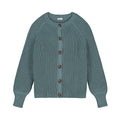 Yuki Frauen Raglan Knitted Cardigan Stone Blue bei Yay Kids
