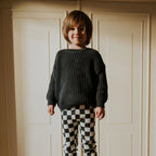 Yuki Kidswear Kinder Chunky Knitted Sweater Charcoal bei Yay Kids