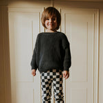 Yuki Kidswear Kinder Chunky Knitted Sweater Charcoal bei Yay Kids