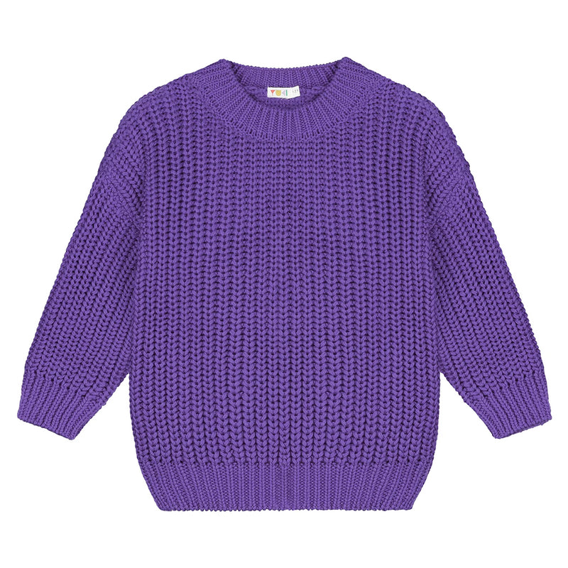 Yuki Kidswear Kinder Chunky Knitted Sweater Amethyst bei Yay Kids
