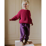 Yuki Kidswear Kinder Chunky Knitted Sweater Fuchsia bei Yay Kids