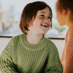 Yuki Kidswear Kinder Strickpullover Chunky Olive bei Yay Kids