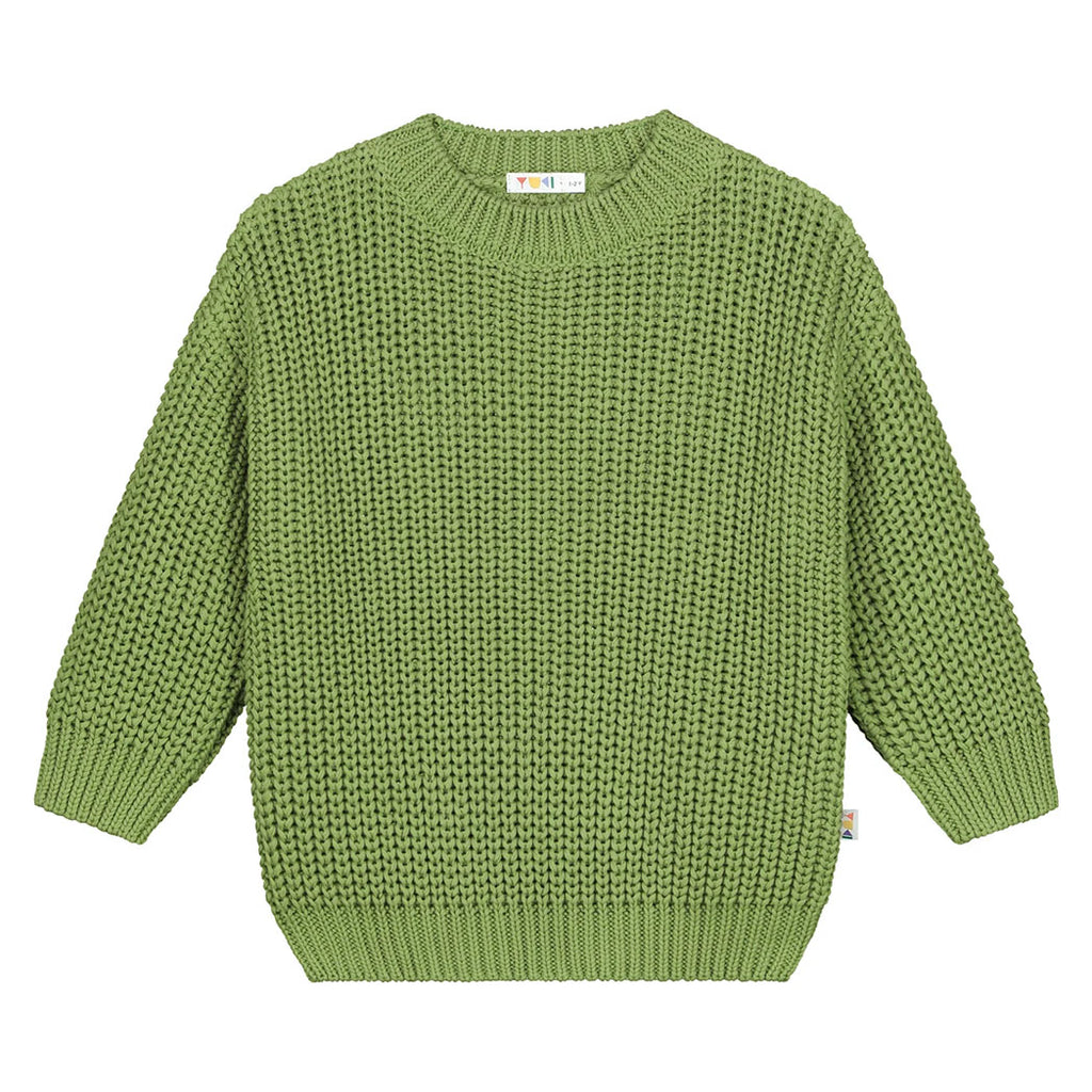 Yuki Kidswear Kinder Strickpullover Chunky Olive bei Yay Kids