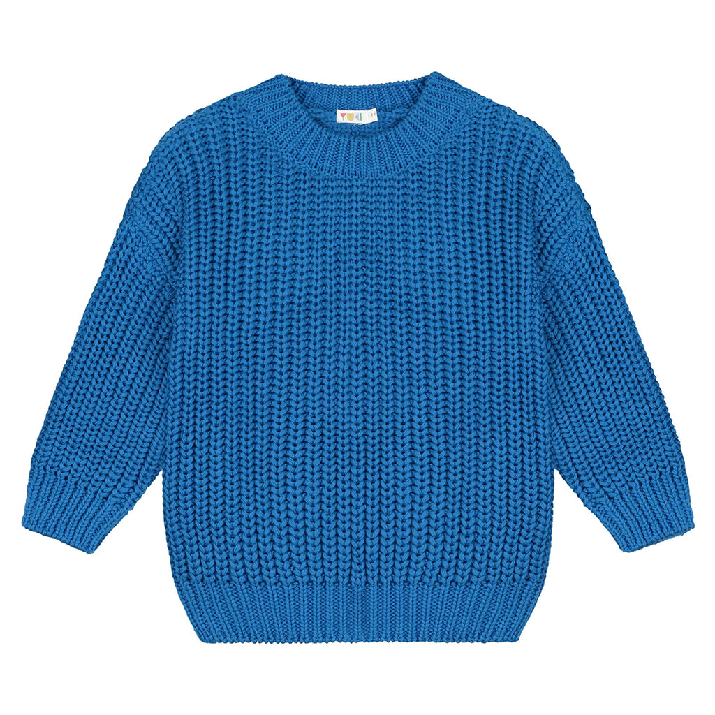 Yuki Kidswear Kinder Chunky Knitted Sweater Royal Blue bei Yay Kids
