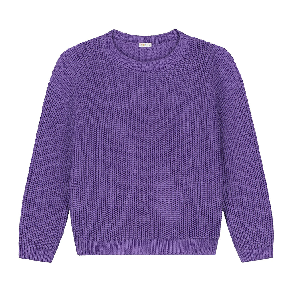 Yuki Kidswear Frauen Chunky Knitted Sweater Amethyst bei Yay Kids