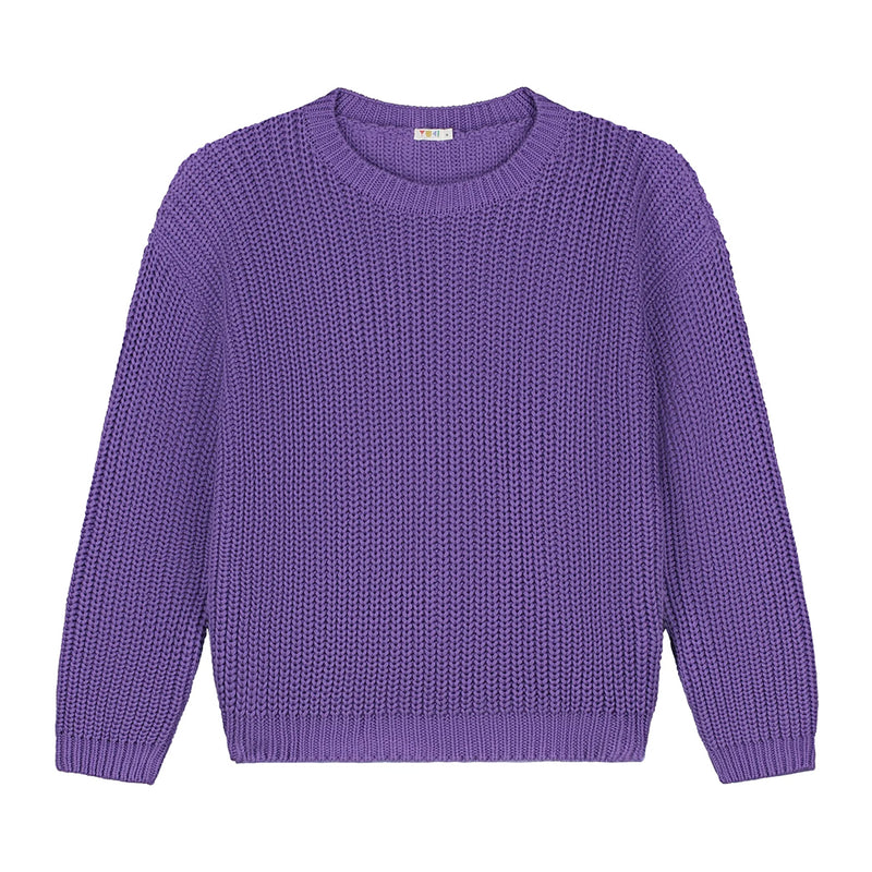 Yuki Kidswear Frauen Chunky Knitted Sweater Amethyst bei Yay Kids