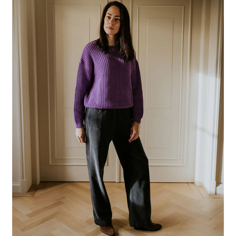 Yuki Kidswear Frauen Chunky Knitted Sweater Amethyst bei Yay Kids