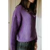 Yuki Kidswear Frauen Chunky Knitted Sweater Amethyst bei Yay Kids