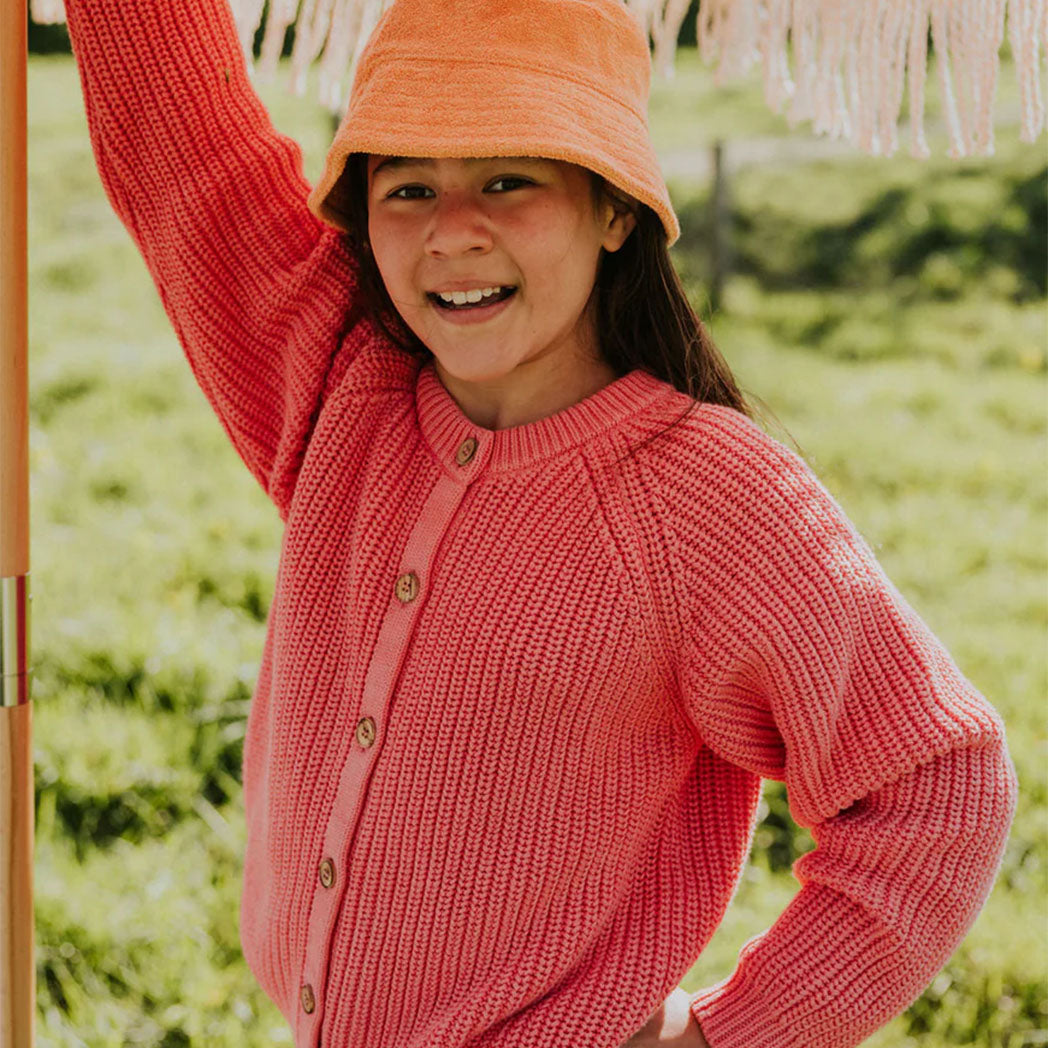 Yuki Kidswear Kinder Cardigan Raglan Punch bei Yay Kids