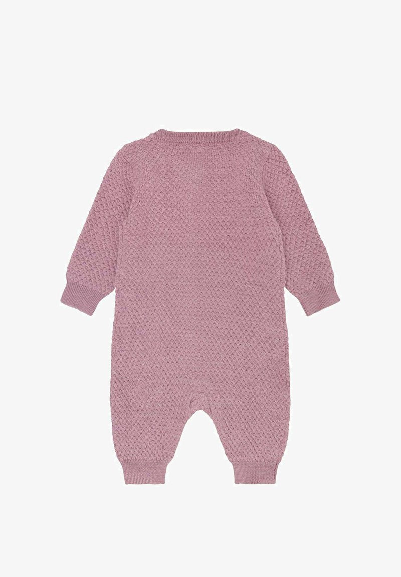 UNISEX Strampler in Pink – 100% Wolle