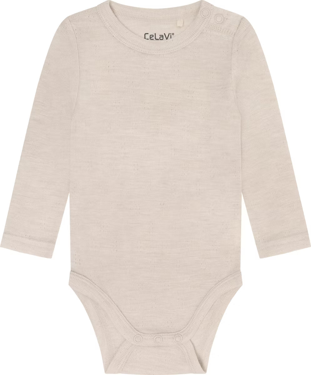 Body Merinowolle beige