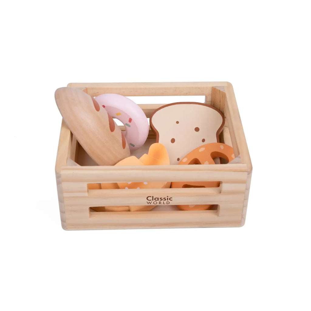 Train with wooden blocks brown