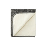 Teddy-Decke in Leopard Grey