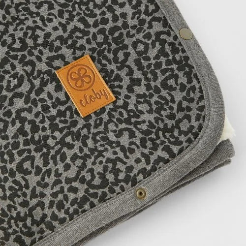 Teddy-Decke in Leopard Grey