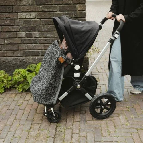 Teddy-Decke in Leopard Grey