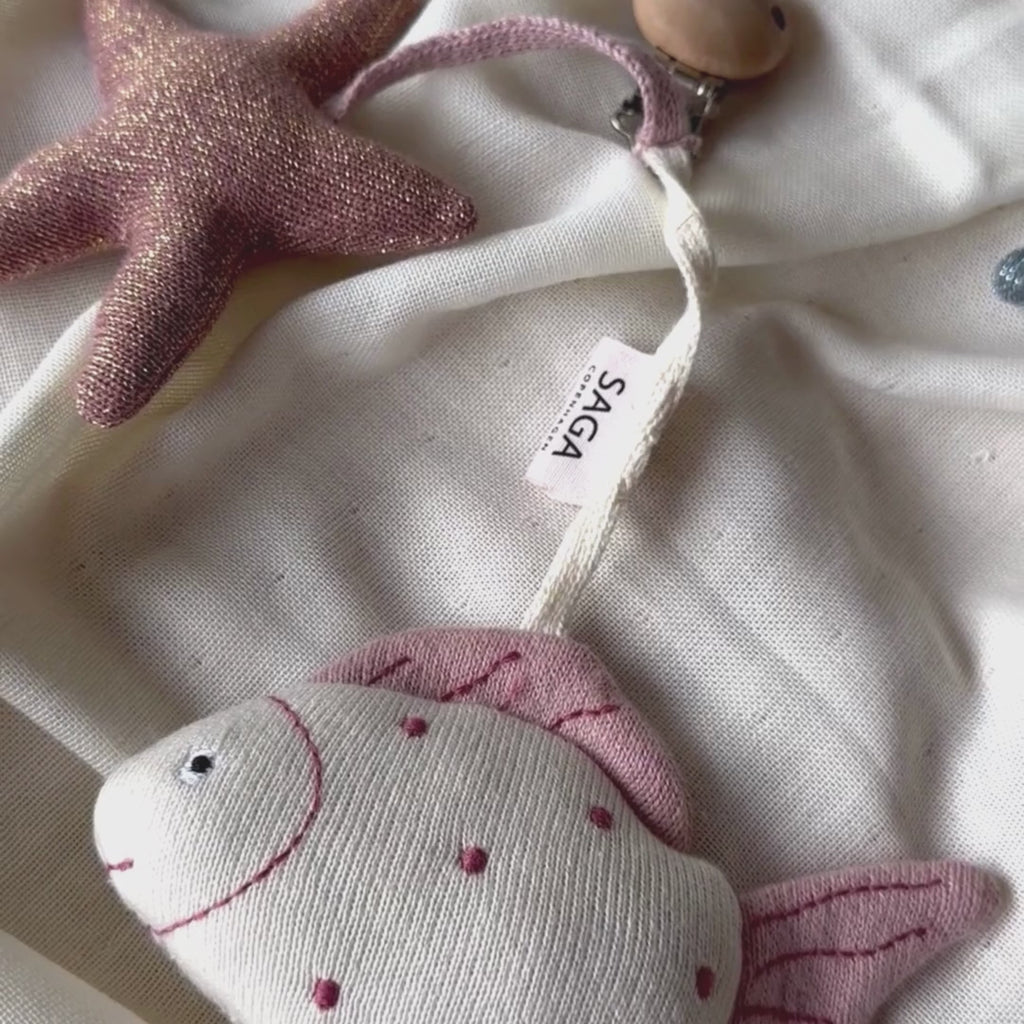 Kinderwagen-Anhänger Njord – Pearl Blush / Gold Mélange