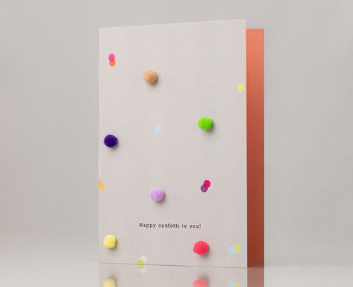 Grusskarte Happy confetti to you