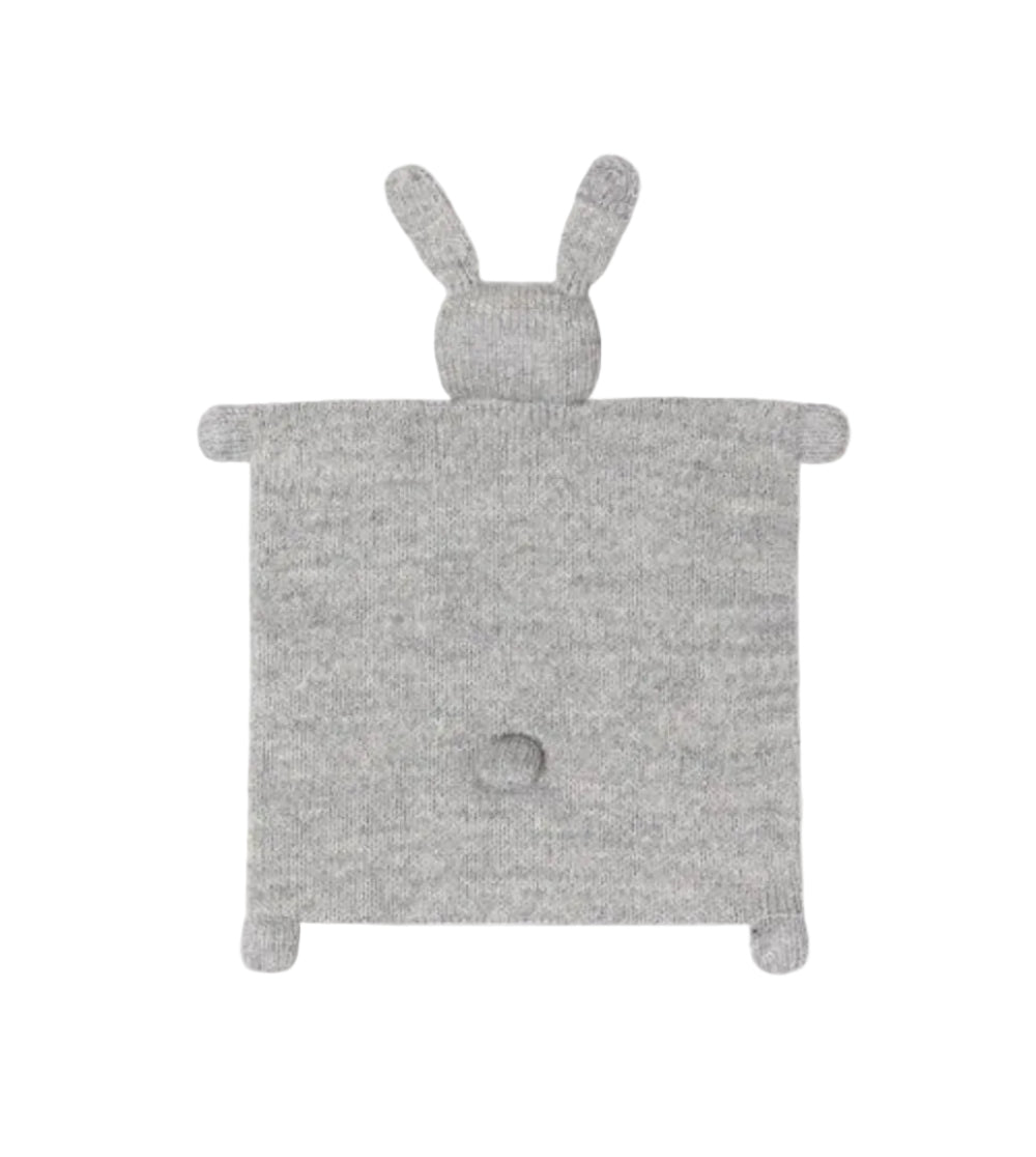 Strick Kuscheltuch Hase Grey