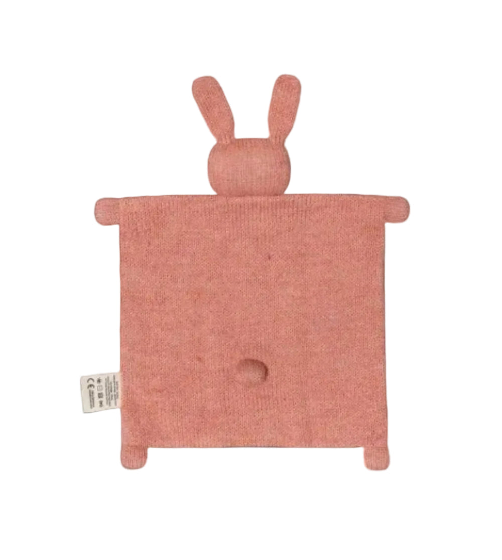 Strick Kuscheltuch Hase Rose