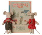 Maileg Weihnachts-Zwillingsmäuse, kleine Schwester und Bruder im Buch – Bild 2