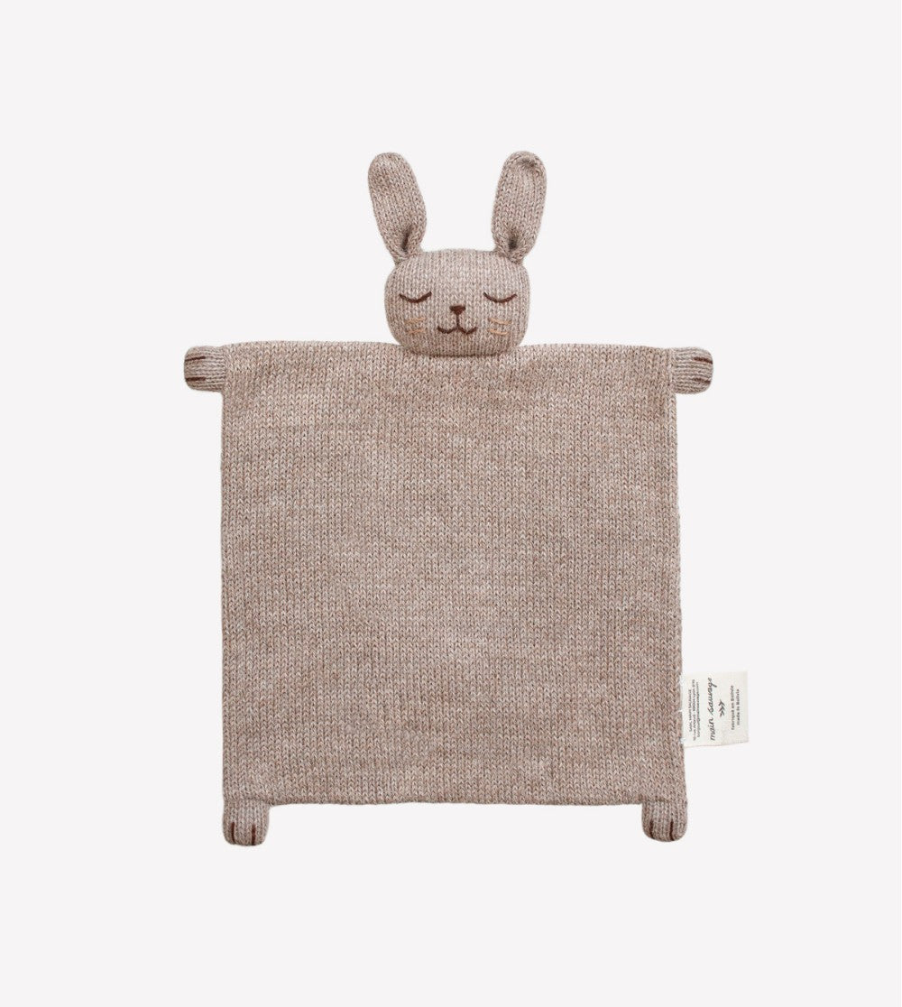 Gestrickter Kuscheltuch Bunny Oat