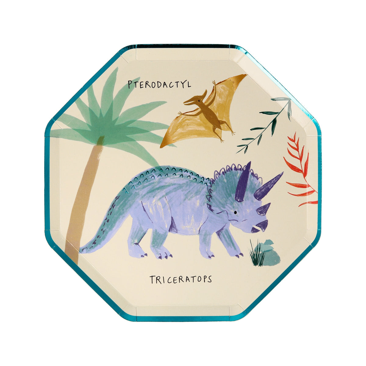 Partyteller Dinosaurier, klein (8 Stk.) – Meri Meri