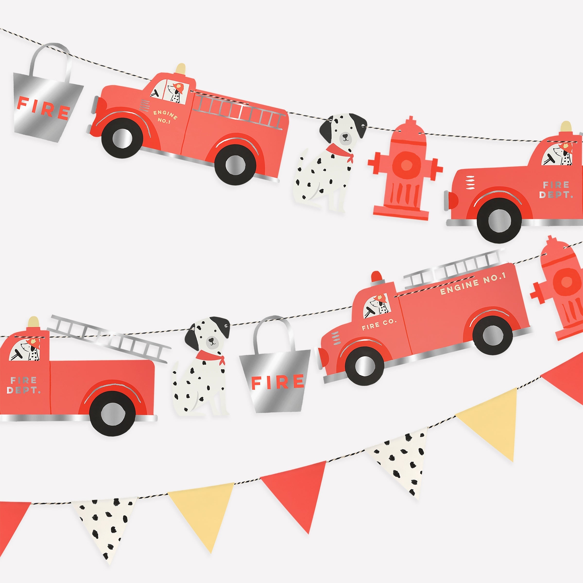 Girlande Feuerwehr – Meri Meri