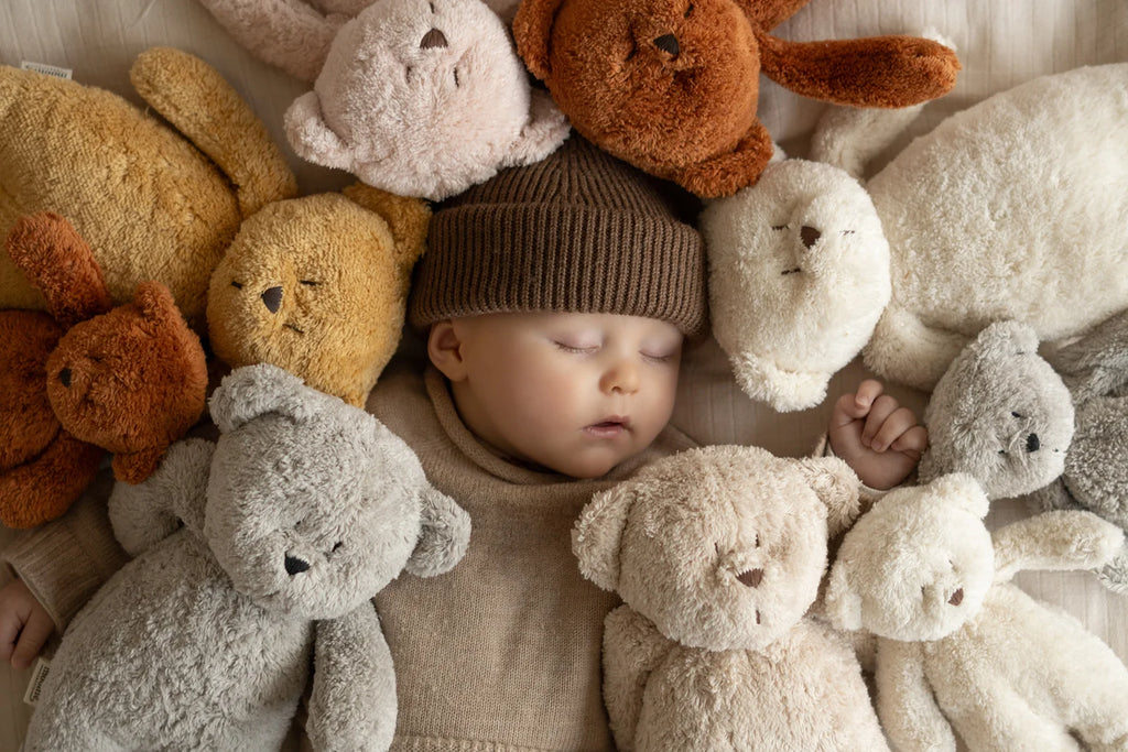 Moonie Teddybär mit Licht "The organic Humming Bear" Honey 2.0