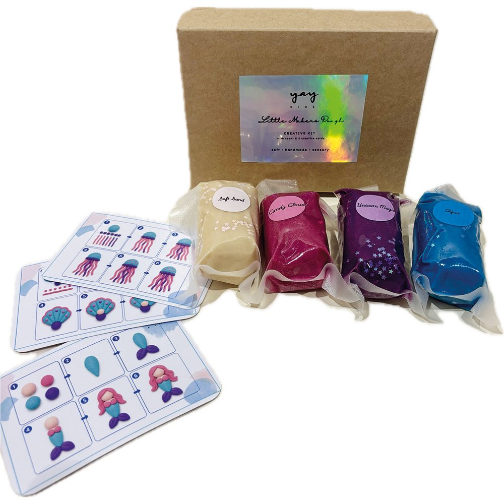 Yay Kids Little makers Dough with creative Cards Mermaid