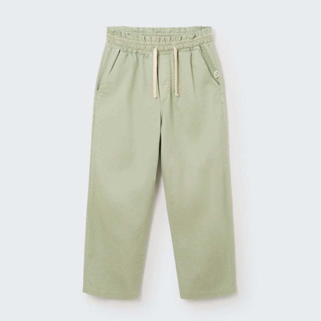 Leichte Twill Flounced Hose Paola Frosty Green – Cozmo