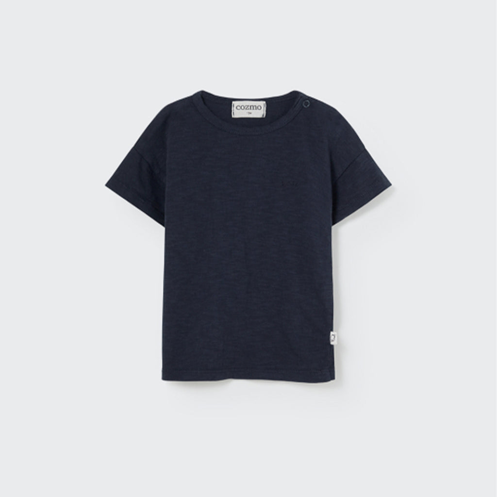 Cozmo Organic Slub T-Shirt Bob Navy bei Yay Kids
