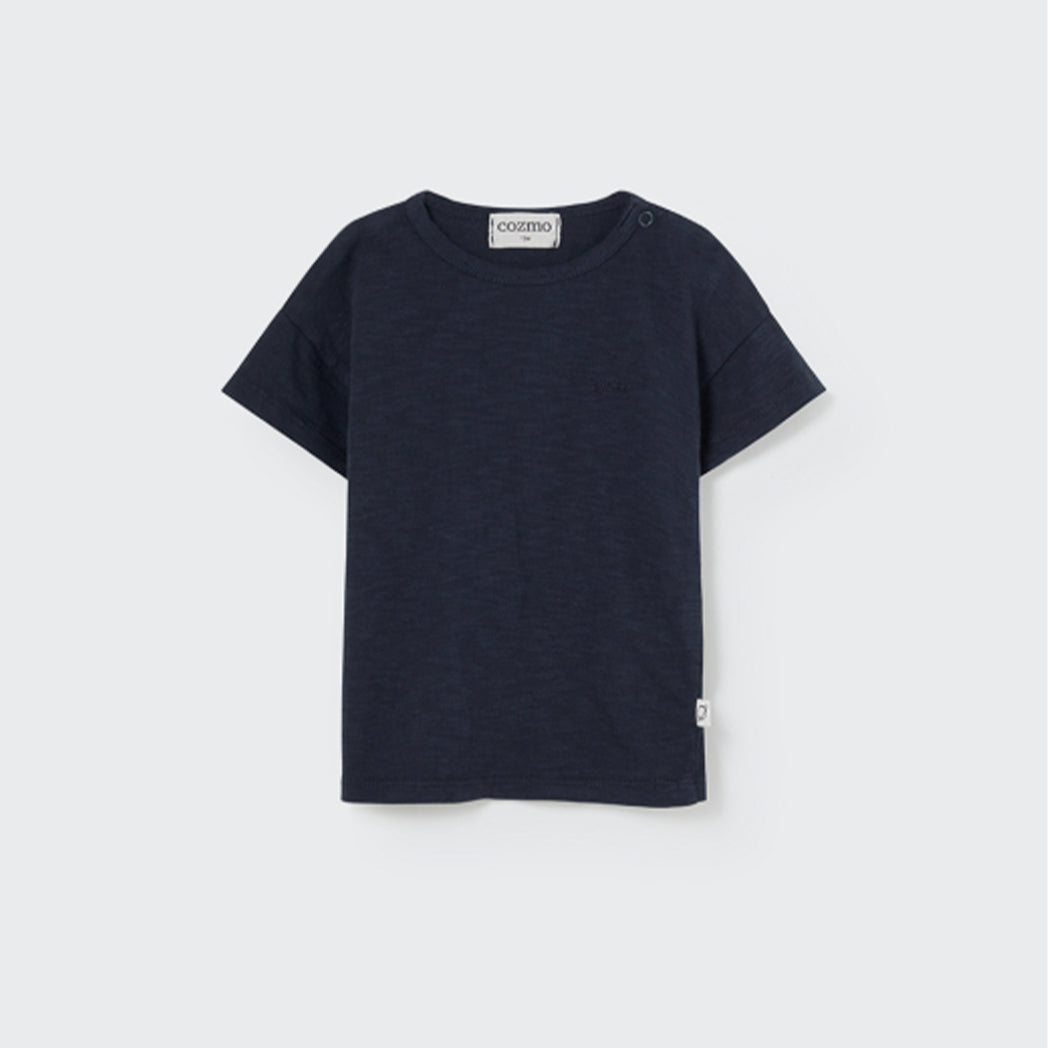Cozmo Organic Slub T-Shirt Bob Navy bei Yay Kids