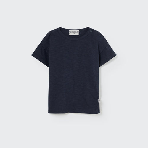 Cozmo Organic Slub T-Shirt Bob Navy bei Yay Kids