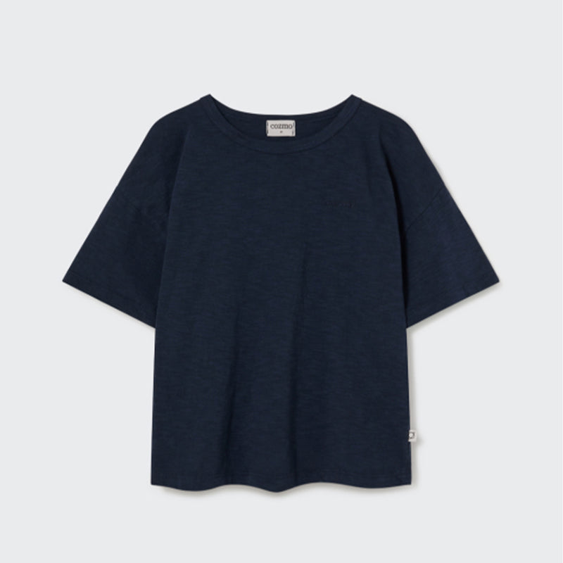 Cozmo Organic Slub T-Shirt Olmo navy bei Yay Kids