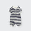 My Little Cozmo Terry Baby Jumpsuit Luca Navy Stripes bei Yay Kids