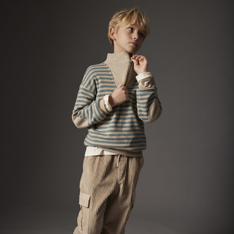 Cozmo Soft Striped Sweater Alexis Navy Soft bei Yay Kids
