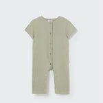 Cozmo Soft Gauze Baby Jumpsuit Luca Frosty Green bei Yay Kids