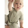 Cozmo Soft Gauze Baby Jumpsuit Luca Frosty Green bei Yay Kids