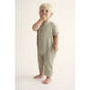 Cozmo Soft Gauze Baby Jumpsuit Luca Frosty Green bei Yay Kids