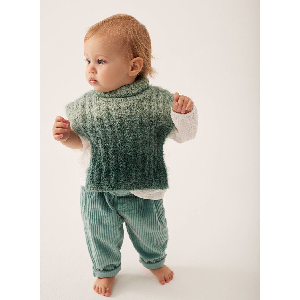 Cozmo Organic Corduroy Baby Pants Miki Rose Tea bei Yay Kids