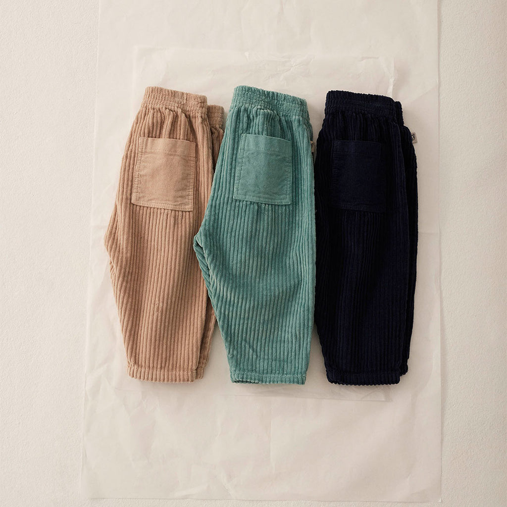 Cozmo Organic Corduroy Baby Pants Miki Rose Tea bei Yay Kids