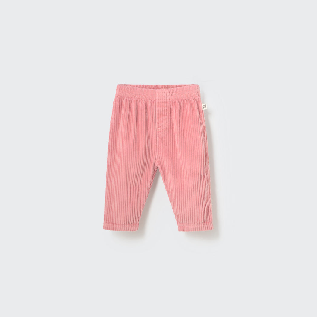 Cozmo Organic Corduroy Baby Pants Miki Rose Tea bei Yay Kids