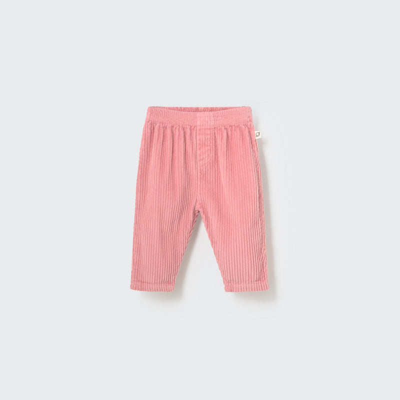 Cozmo Organic Corduroy Baby Pants Miki Rose Tea bei Yay Kids